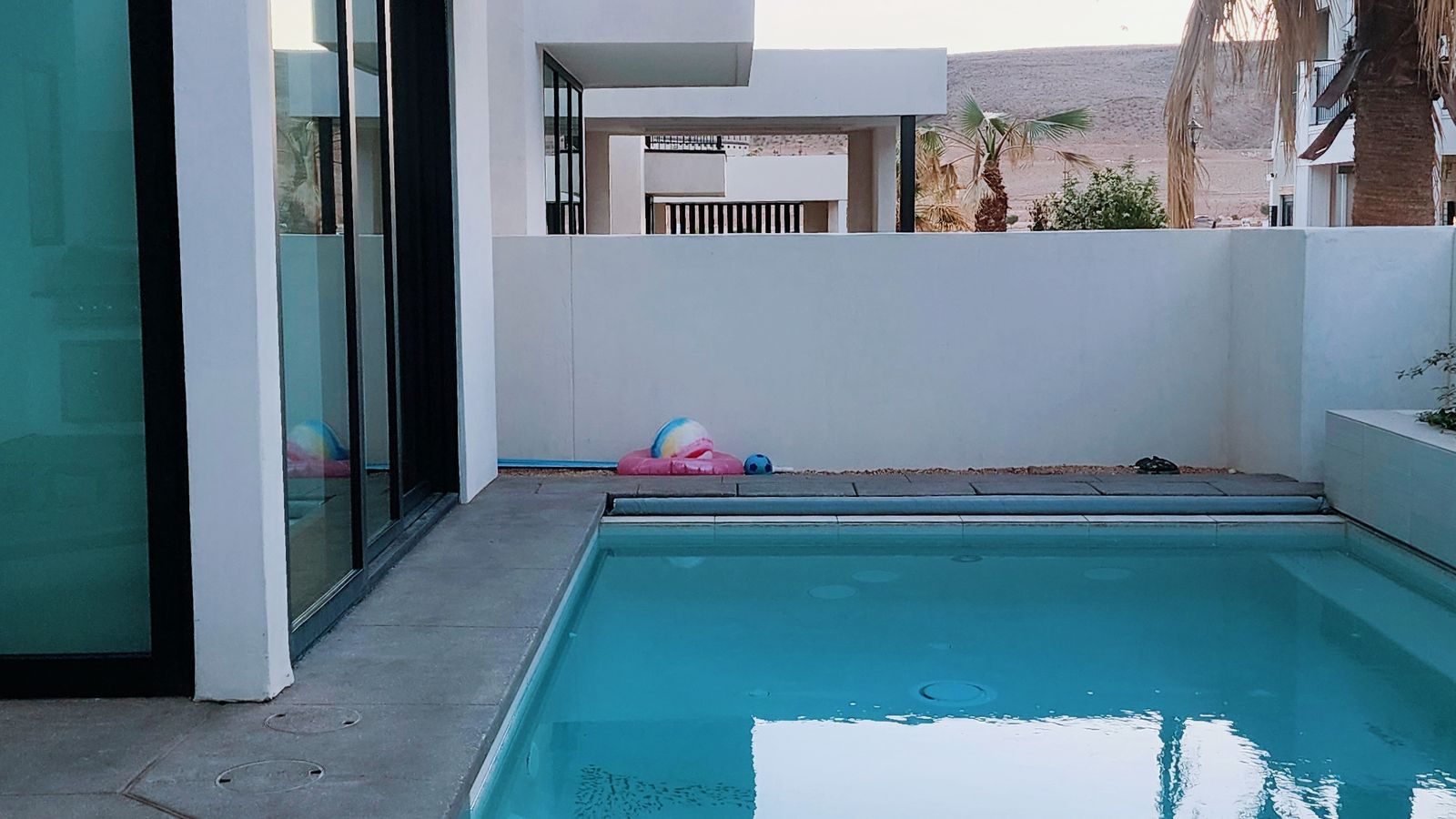 A modern St. George home with a private pool